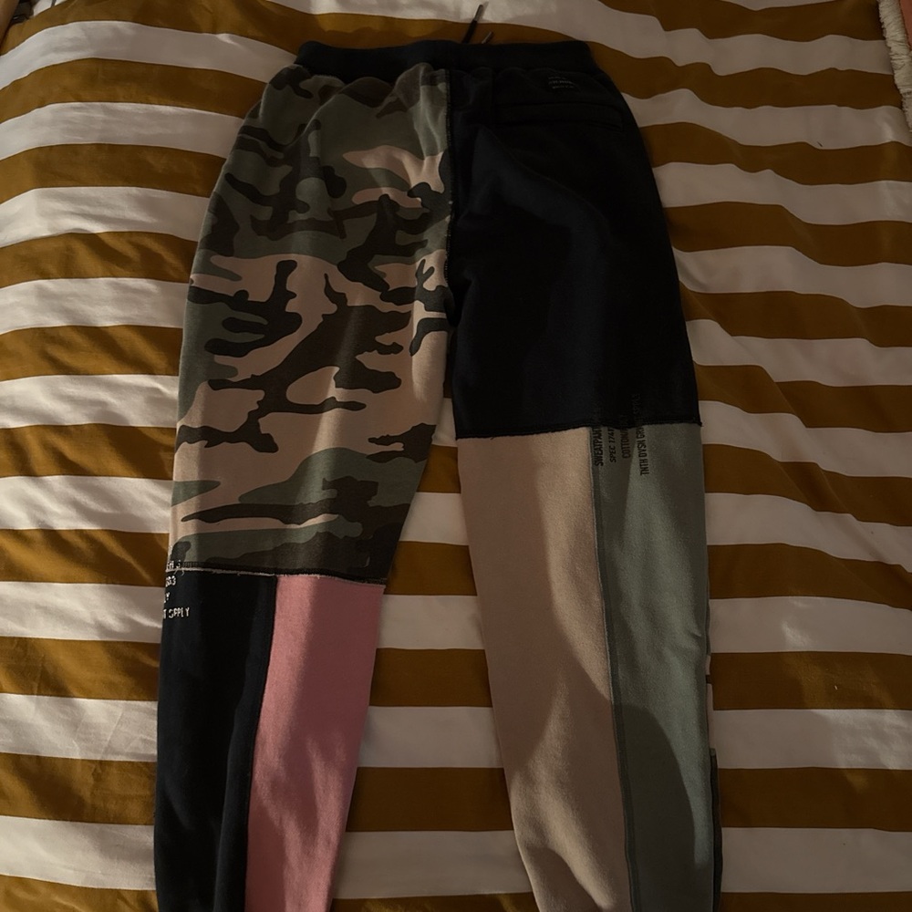 10.Deep Multicolor Patchwork Cargo Pants - image 4